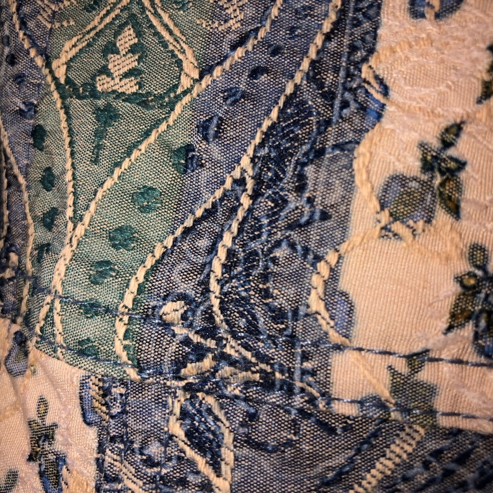 Analogy Size Medium Patchwork Heavily Embroidered… - image 2